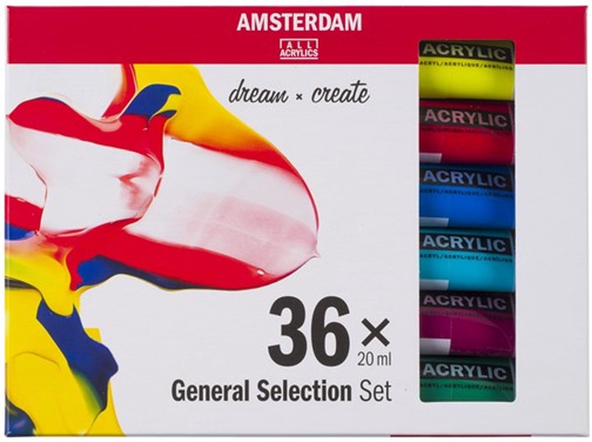 Amsterdam Standard Series acrylverf algemene selectie set | 36 × 20 ml